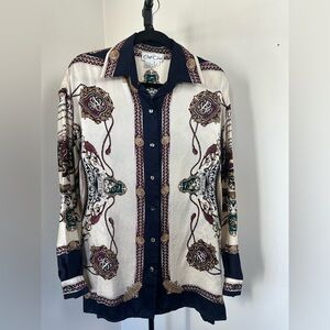 C’est Oui 100% silk blouse